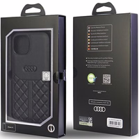 Audi Genuine Leather iPhone 14 6.1" must/must hardcase AU-TPUPPCIP14-Q8/D1-BK