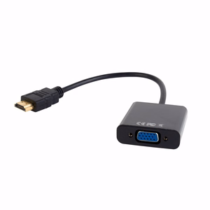 Gembird A-HDMI-VGA-03 videokaabli adapter 0,15 m HDMI Type A (Standard) VGA (D-Sub) must