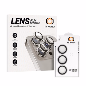 Закалённое стекло Tel Protect 3D Lens на камеру для Samsung Galaxy S25 прозрачное (линз 3 шт.)