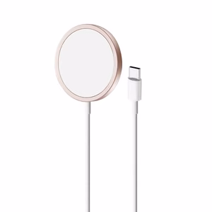 Puro Magnetic Wireless Induction Charging Station USB-C, MagSafe compatible, 1m, roosa