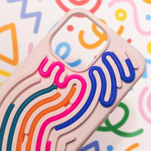 DIY Snake case for iPhone 16 6,1" pink