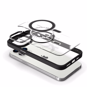 Tel Protect Magnetic Clear Ümbris jaoks Iphone 15 Pro Titanium
