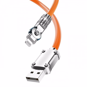 USB kaabel Dudao L24AL (180' nurk) Oranž Lightning 100cm (kuni 30W)