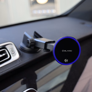 Blavec autohoidik BHC-04A Qi2.2 25W magnetiline induktsioonilaadijaga tuuleklaasile ja armatuurlauale (BHC04A-MWIB) must