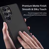 Rock Guard Touch Matte Series Ümbris jaoks Samsung Galaxy S25 Ultra must