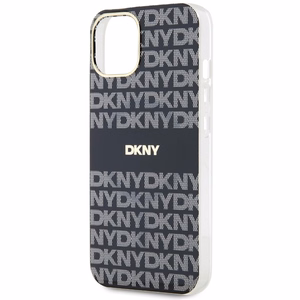 DKNY IML Mono & Stripe MagSafe Ümbris jaoks iPhone 15 Plus / 14 Plus - Must
