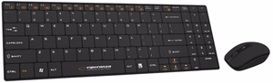 Esperanza EK122K klaviatuur RF juhtmevaba QWERTY must