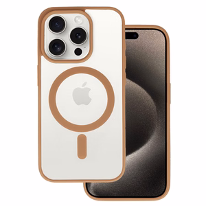 Acrylic Color Magsafe Ümbris jaoks Iphone 12 Pro desert titanium