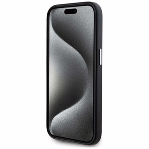 Karl Lagerfeld FW Metal Plate MagSafe iPhone 15 Pro Ümbris - Must
