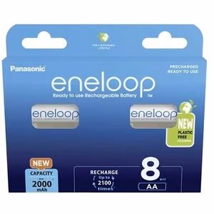 Laetavad patareid PANASONIC ENELOOP AA 2000 mAh 8 tk (BK-3MCDE/8HH)