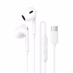 Borofone BM100 Max Fuente Earphones with Microphone Type-C (DAC) white