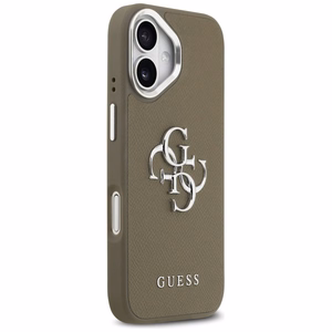 Guess Grained Big 4G Classic Logo iPhone 17 Ümbris - Brown