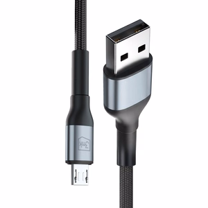3mk Hyper Cable N-SERIES USB-A / MicroUSB 1m 5V/2.4A 12W / black
