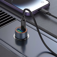 Car Laadija Hoco USB A + USB C QC3.0 PD 30W + Kaabel USB C to Lightning Z57A must