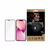 PanzerGlass E2E Microfracture antibacterial glass with camera cover with Swarovsky crystal jaoks iPhone 13 mini - with must raamiga