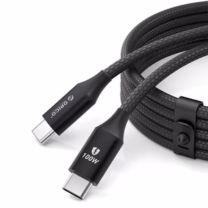 Orico CDX 100W 5A Toide Delivery USB-C - USB-C kaabel 1m - must