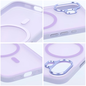 Case for iPhone 17 Flexline Mag Cover compatible with MagSafe purple