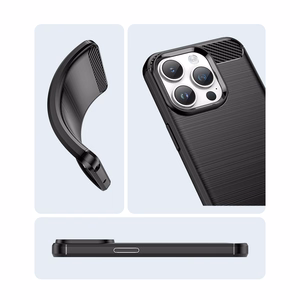 Carbon Case iPhone 14 Pro Max paindlik geelist tagakate sinine