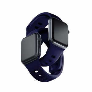 3mk silikoonrihm Apple Watchile, 38/40/41/42 mm, ookeanisinine, väike suurus