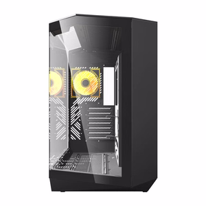 Darkflash DY470 computer ümbris (must) + 4 fans
