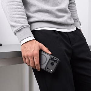 Tech-Protect MagPeak MagSafe CC ümbris mudelitele iPhone 18 Pro / 17 Pro, mattmust