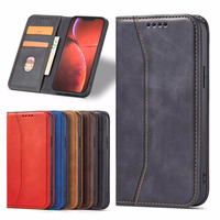 Magnet Fancy Case juhul iPhone 14 flip cover rahakott seisma must