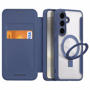 Dux Ducis Skin X Pro ümbris with magnetic ring/stand jaoks Samsung S24+ - sinine