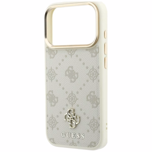 Guess Peony 4G Small Logo MagSafe-ümbris iPhone 17 Pro / 18 Pro jaoks, beež