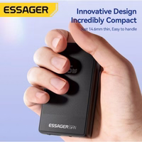 Laadija Essager "Ultra Thin" must 65W (PD / QC3.0)