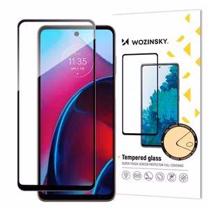 Wozinsky täisliimiga karastatud klaas Motorola Moto G Stylus 2022 9H täisekraani karastatud klaas musta raamiga