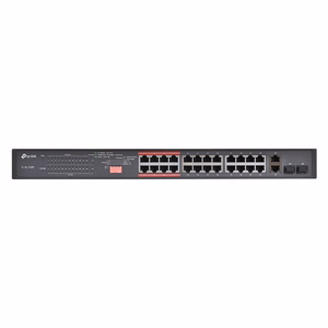 TP-Link неуправляемый коммутатор PoE+ 24 порта 10/100Mbps и 2 порта Gigabit