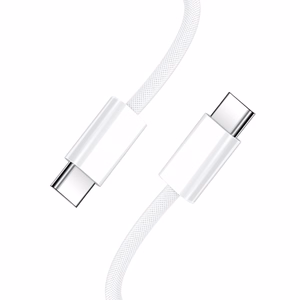 BWOO Cable USB-C - USB-C 1m 60W jaoks iPhone 15 BO-X284 valge