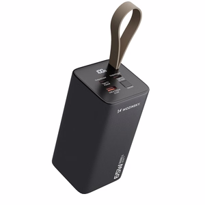 Powerbank Wozinsky K65+ 65W 30000mAh 2x USB-C, 1x USB-A 65W - серый