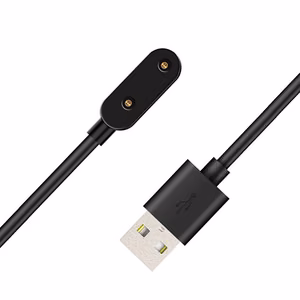 HLH-10 magnetlaadija mudelitele Huawei Band 6 / 7 / 8 / 9 / 10 ja Watch Fit 1 / 2 / 3, 1m, must