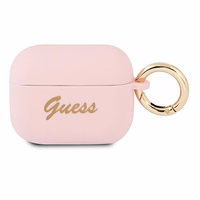 Guess GUAPSSSI AirPods Pro kate roosa/roosa Silikoon Vintage Script