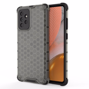 Honeycomb Case soomuskaitse TPU kaitsekattega Samsung Galaxy A72 4G mustale Samsung Galaxy A72 4G-le