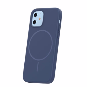 Silikoon Thin Mag ümbris for iPhone 12 / 12 Pro 6,1" tumesinine