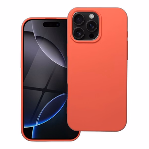 SILICONE case jaoks IPHONE 16 Pro Max peach