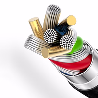 Dudao L3E 3 in 1 60W MicroUSB USB-C Lightning Kaabel 1.2m - must