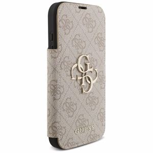 Guess Book 4G Metal Logo чехол для iPhone 17 Pro розовый