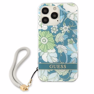 Guess GUHCP13LHFLSN iPhone 13 Pro / 13 6.1" зелёный/зелёный жёсткий чехол Flower Strap