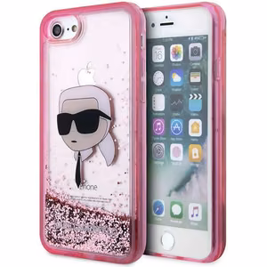 Karl Lagerfeld KLHCI8LNKHCP iPhone 7/8/ SE 2020/2022 roosa/roosa hardcase Glitter Karl Head