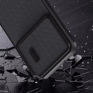 Чехол Nillkin Textured S для Samsung Galaxy S23+ бронированный с защитой камеры чёрный