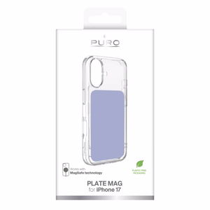Puro Plate Mag ümbris iPhone 17 ühilduv MagSafe-ga - lilla