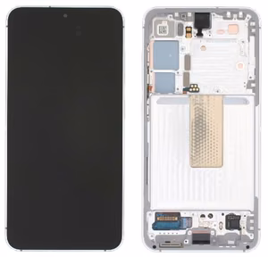 LCD screen Samsung S911 S23 5G koos touch screen ja frame Lime original (service pack)