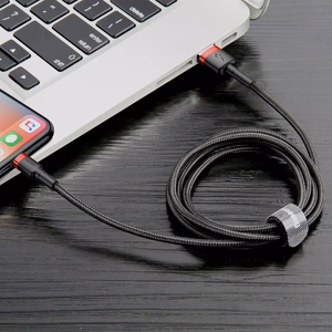 Baseus Cafule USB Lightning Cable 1,5A 2m (Must+Punane)