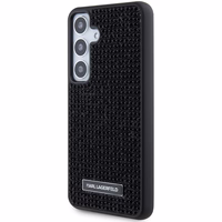 Karl Lagerfeld Rhinestone Metal Logo ümbris jaoks Samsung Galaxy S24 - must