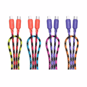 Кабель USB C to Lightning Hoco PD 27W 1 м X116 градиентный красный