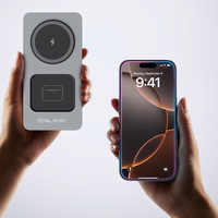 Blavec induktsioonlaadija BQI-05 Qi 15W magnetiline Magsafe 3 in 1 UniCharge (BQI05-QIMS) hõbedane