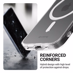 Crong Clear MAG Cover MagSafe ümbris seadmele iPhone 17e / 16e, läbipaistev